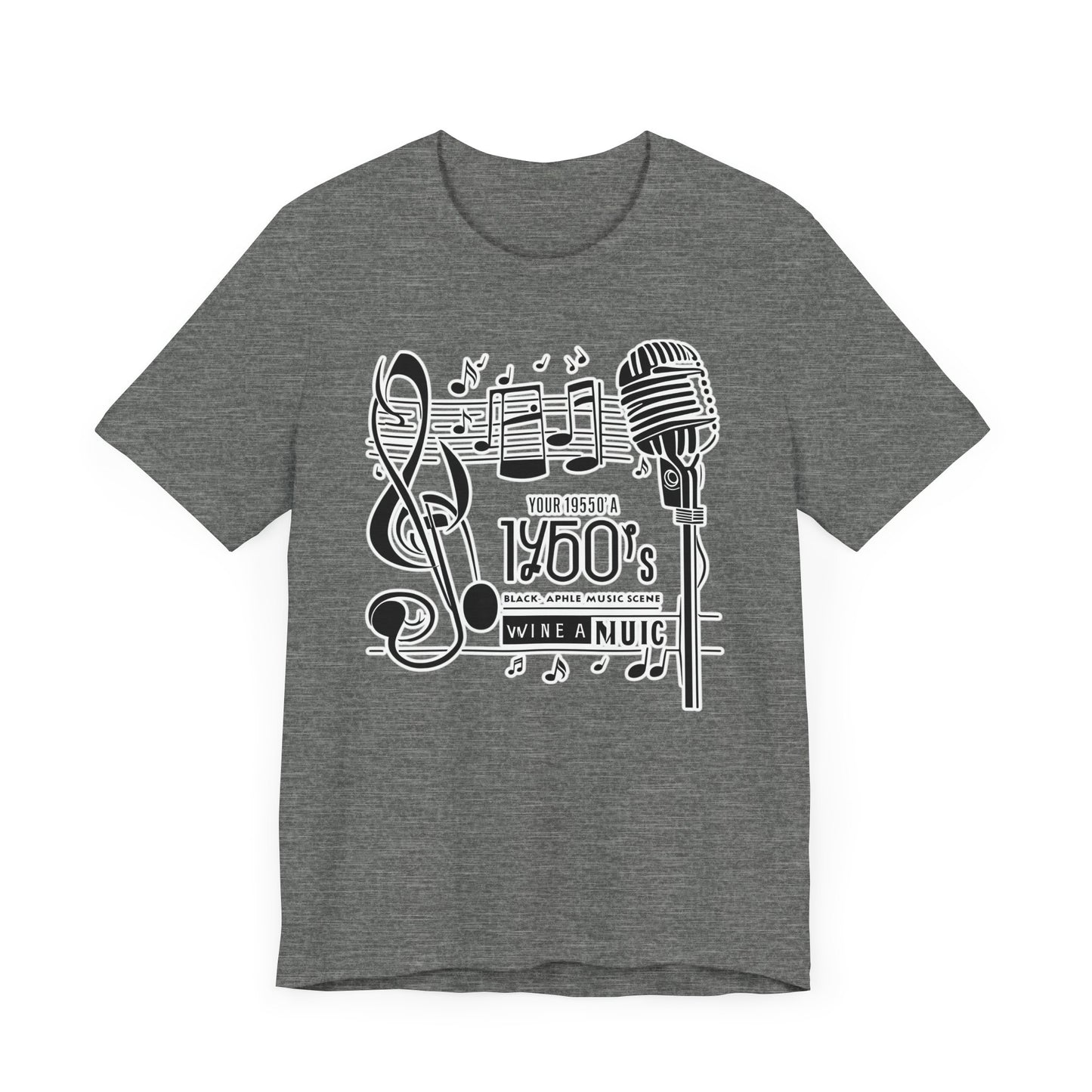 Music Note and Microphone T-Shirt