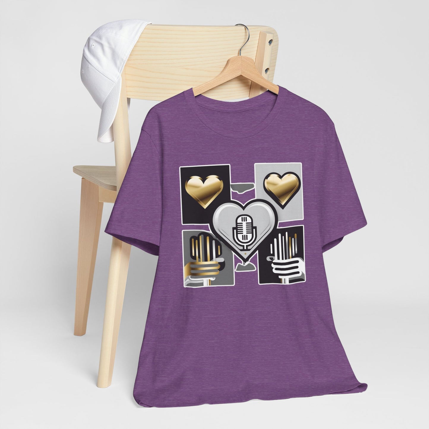 Gold Heart Kpop T-Shirt
