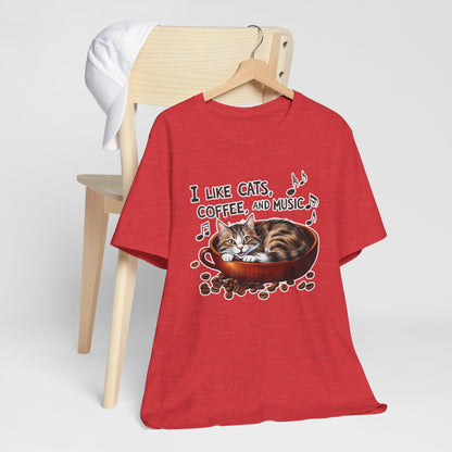 Coffee, Cats and Music IV T-Shirt
