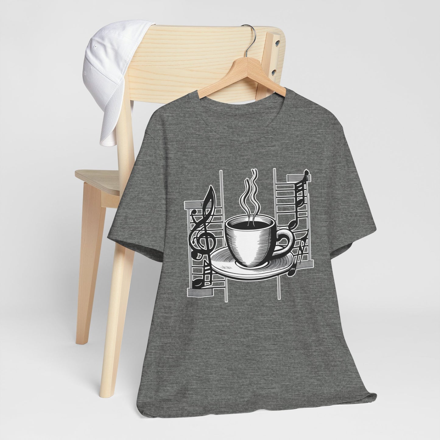 Coffee and Music Notes T-Shirt
