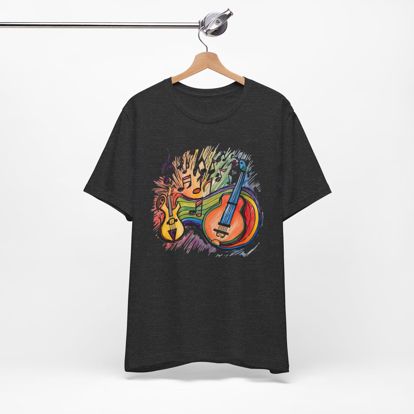 Color Guitars and Notes T-Shirt