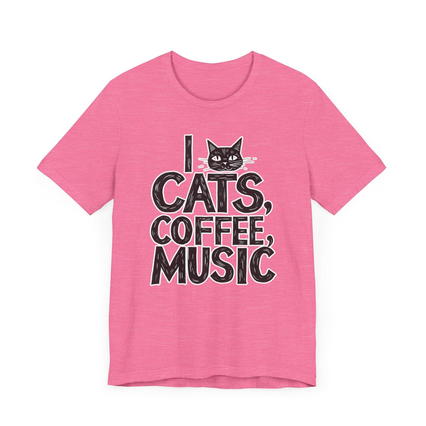 I love Cats, Coffee and Music T-Shirt