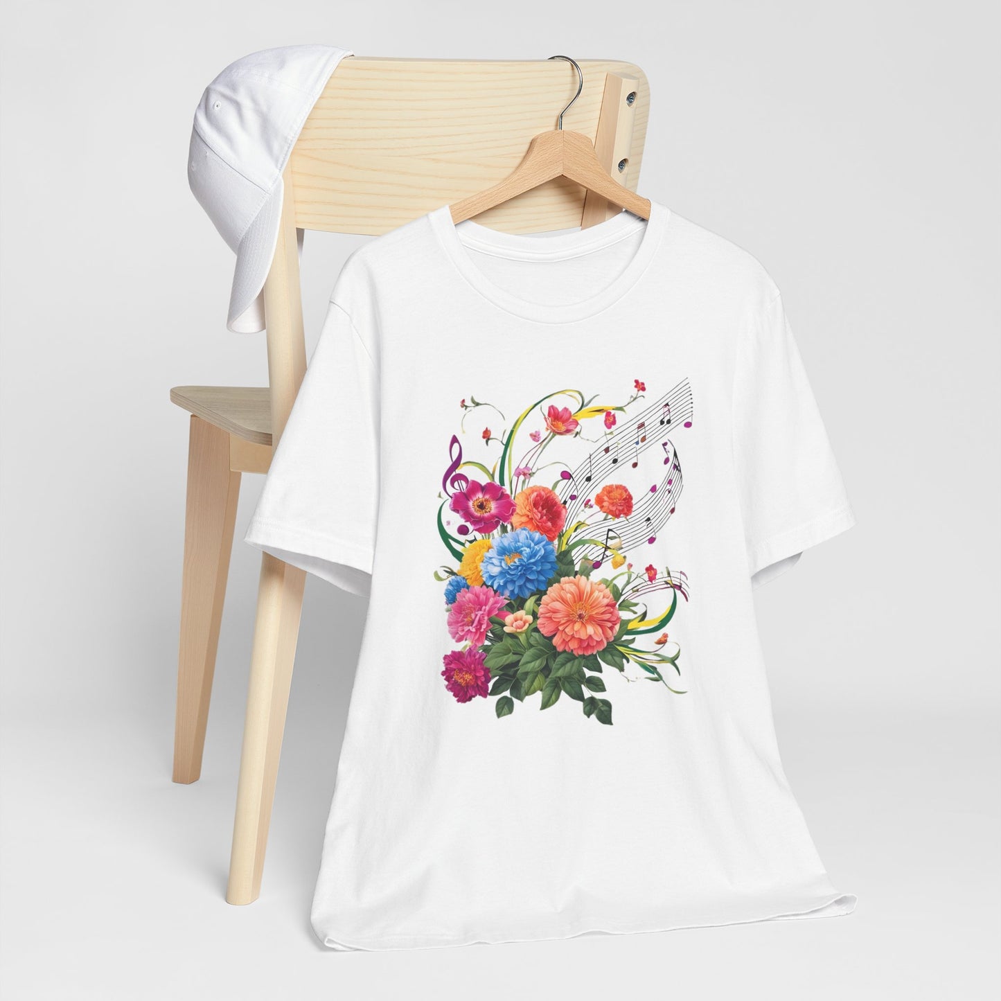 Flower and Music V T-Shirt