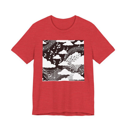 White Music Clouds T-Shirt