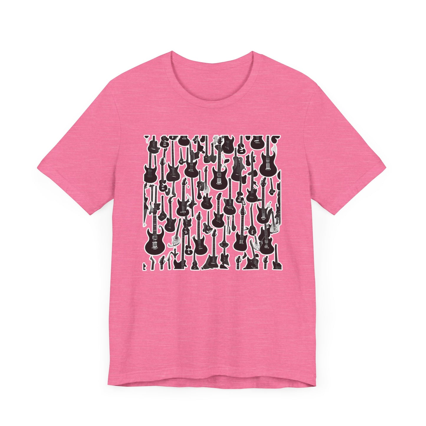 Multiple Black & White Guitars T-Shirt