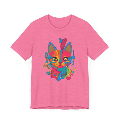 Colorful Cat V T-Shirt