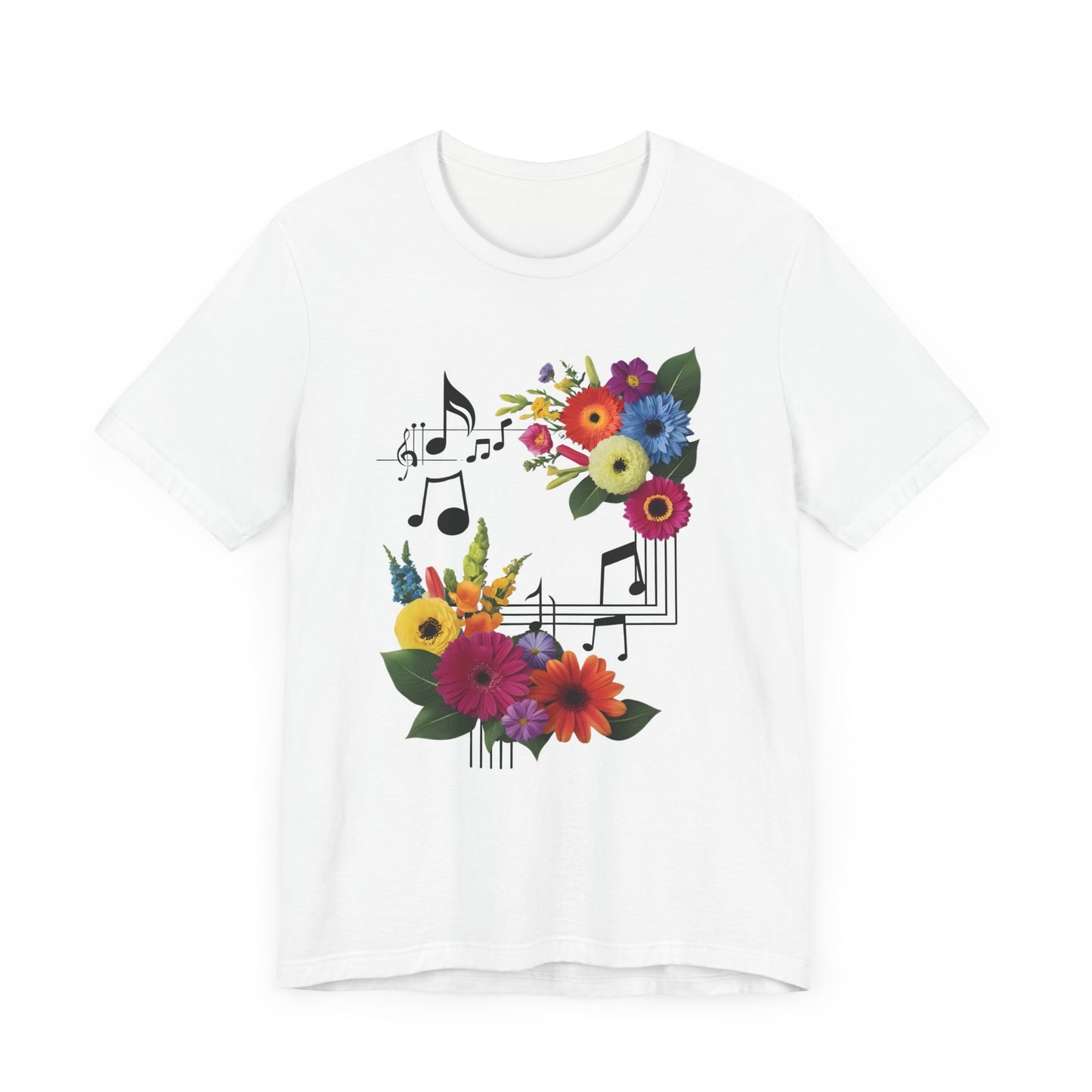 Flower and Music T-Shirt
