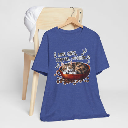Coffee, Cats and Music IV T-Shirt