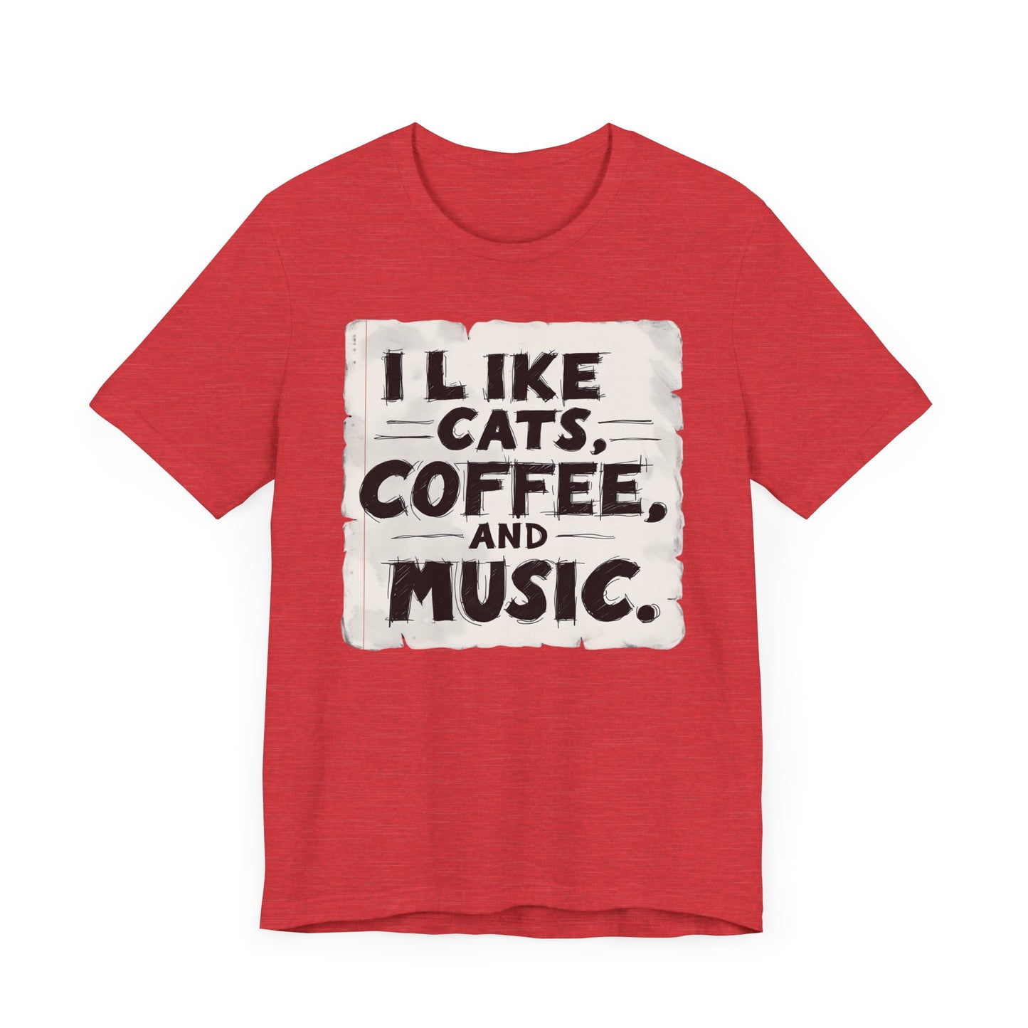 Coffee, Cats and Music T-Shirt