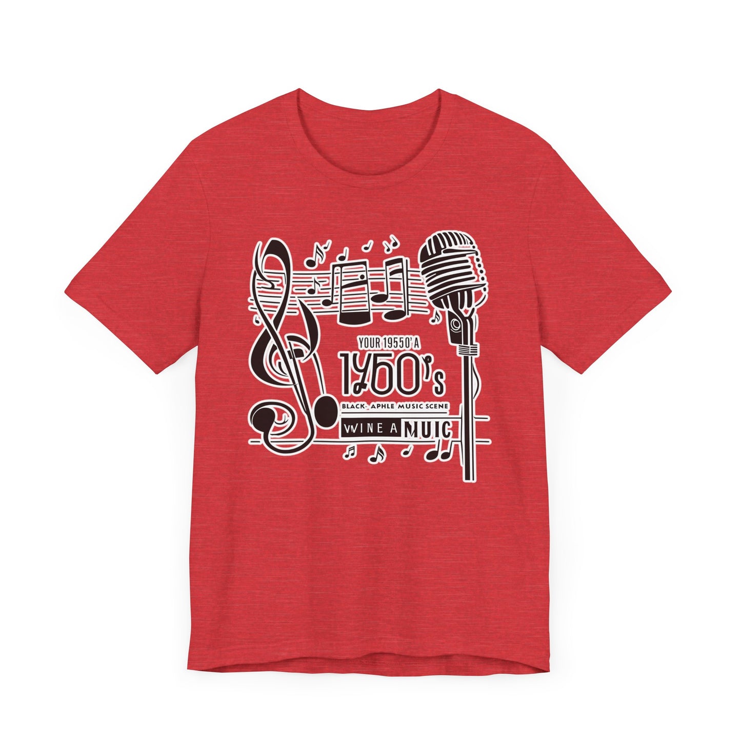 Music Note and Microphone T-Shirt