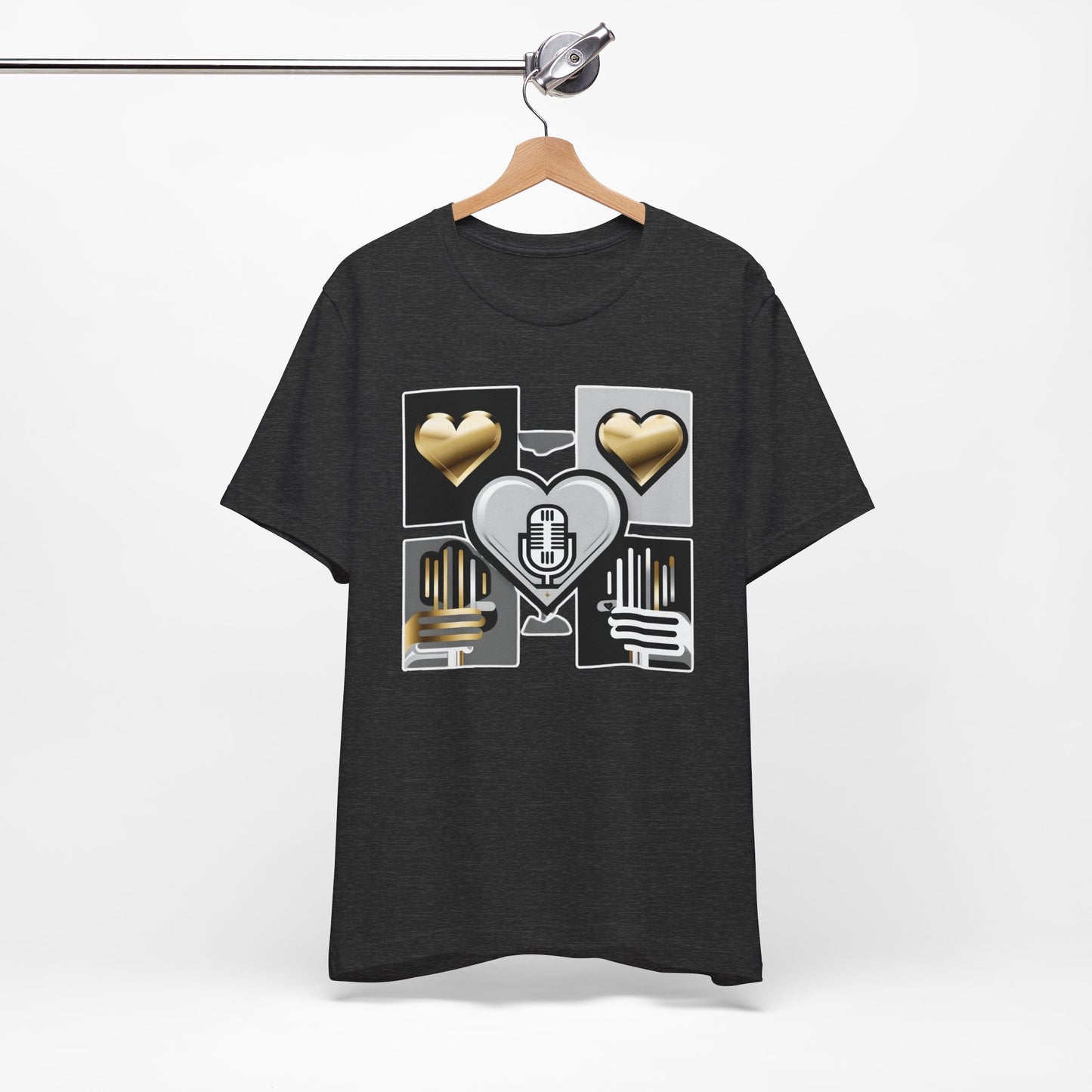 Gold Heart Kpop T-Shirt