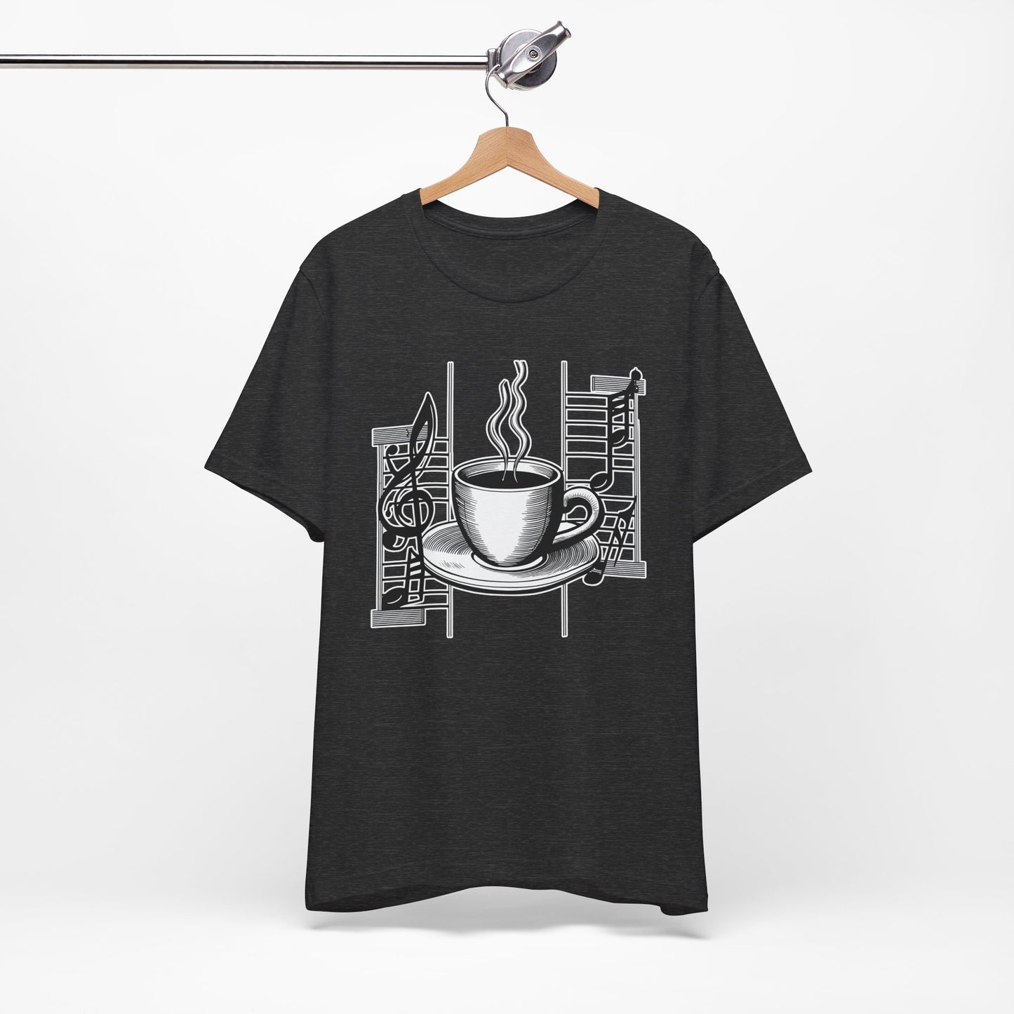 Coffee and Music Notes T-Shirt