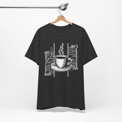 Coffee and Music Notes T-Shirt