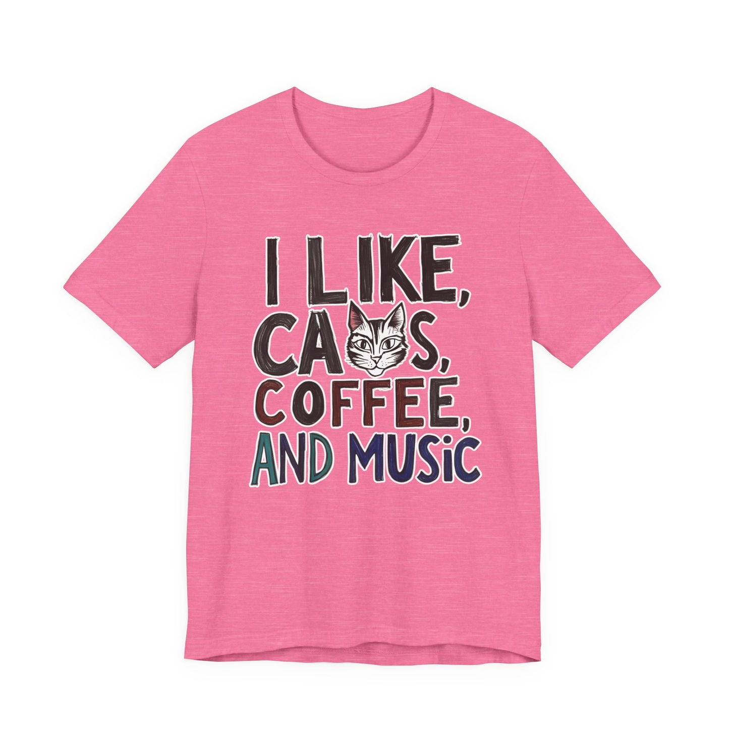 I like Cats, Coffee and Music T-Shirt