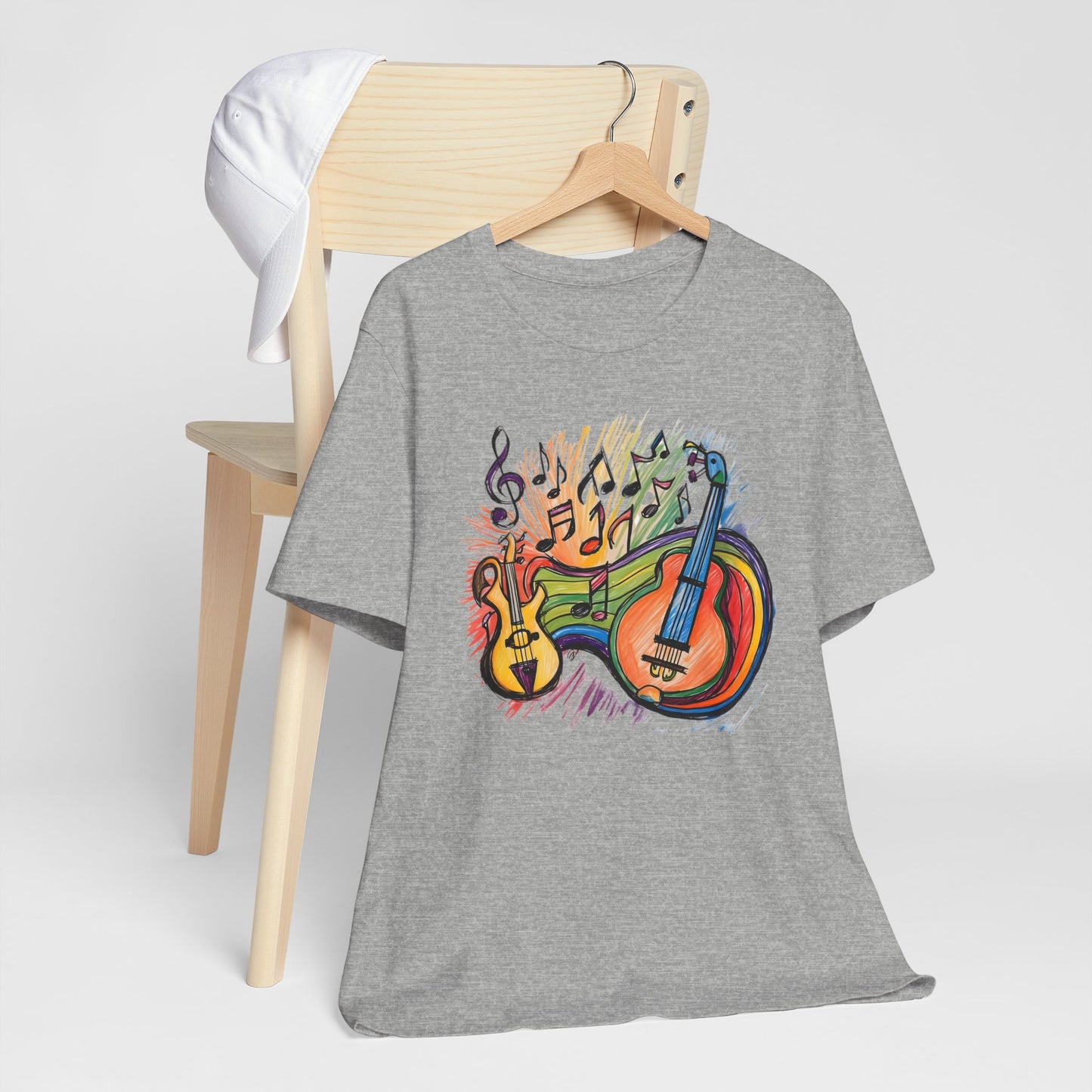 Color Guitars and Notes T-Shirt