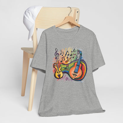 Color Guitars and Notes T-Shirt