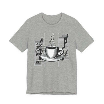 Coffee and Music Notes T-Shirt