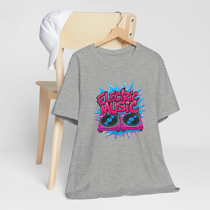 Pink Electric Vinyl Record T-Shirt