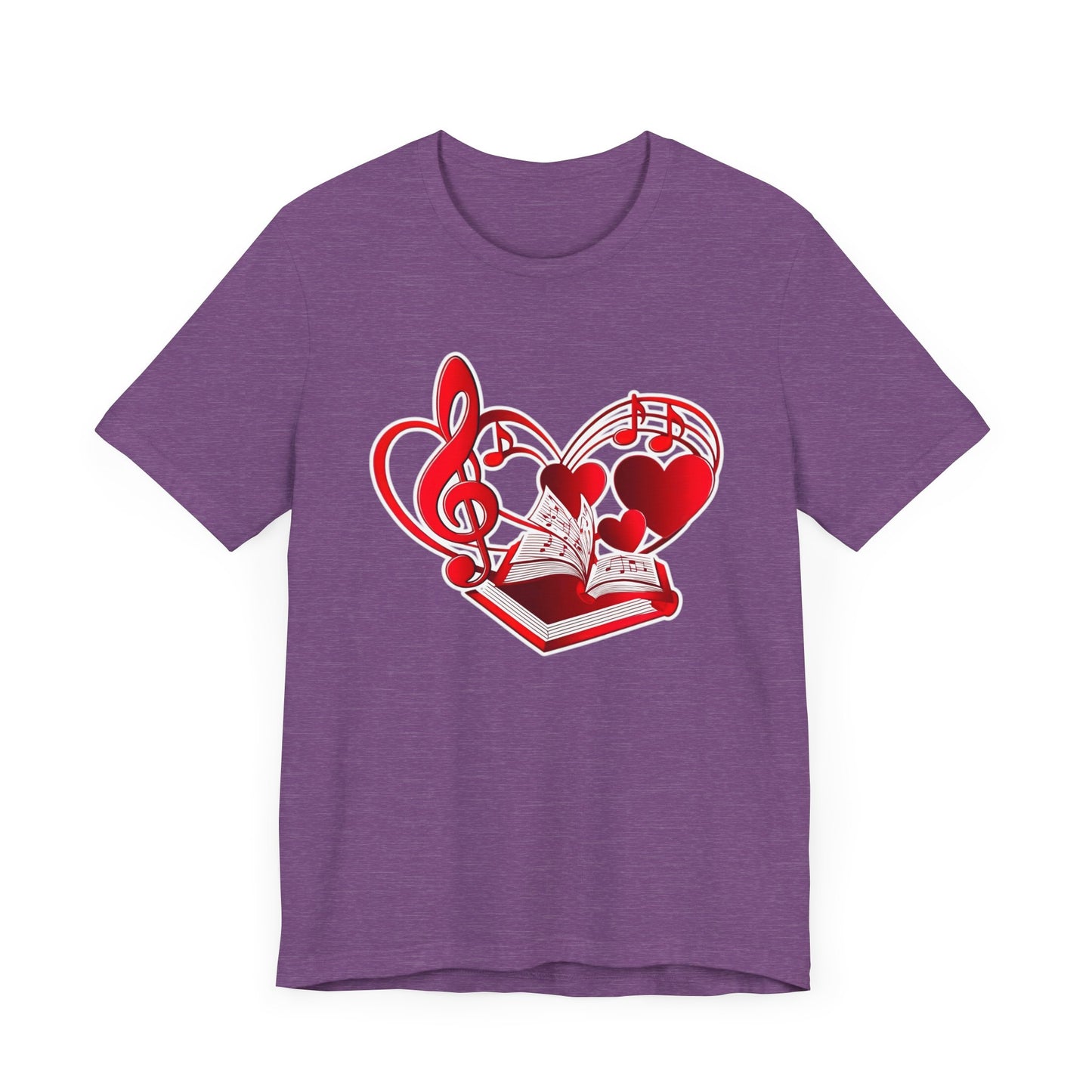 Heart, Music and Books T-Shirt