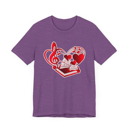 Heart, Music and Books T-Shirt