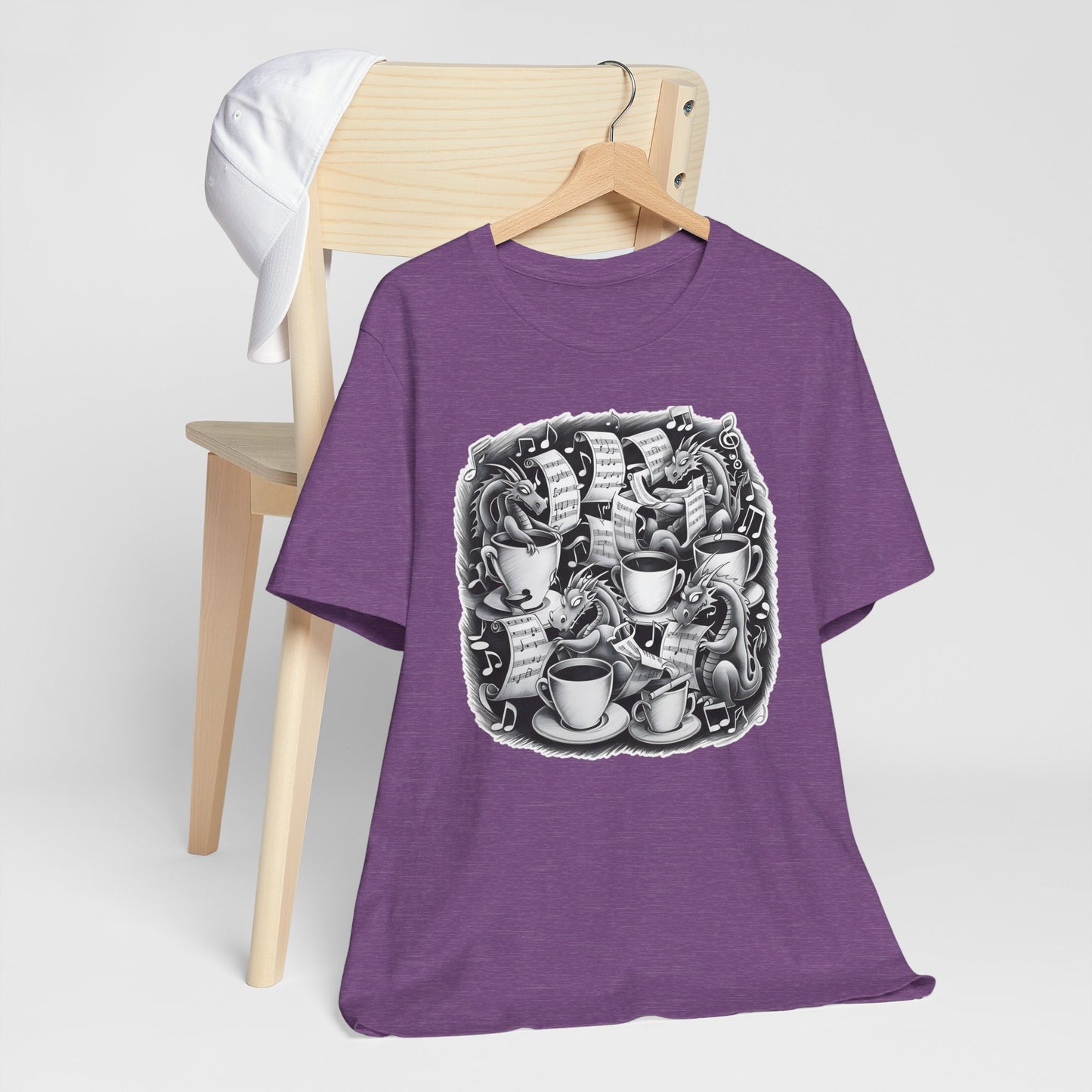 Dragons and Coffee V T-Shirt