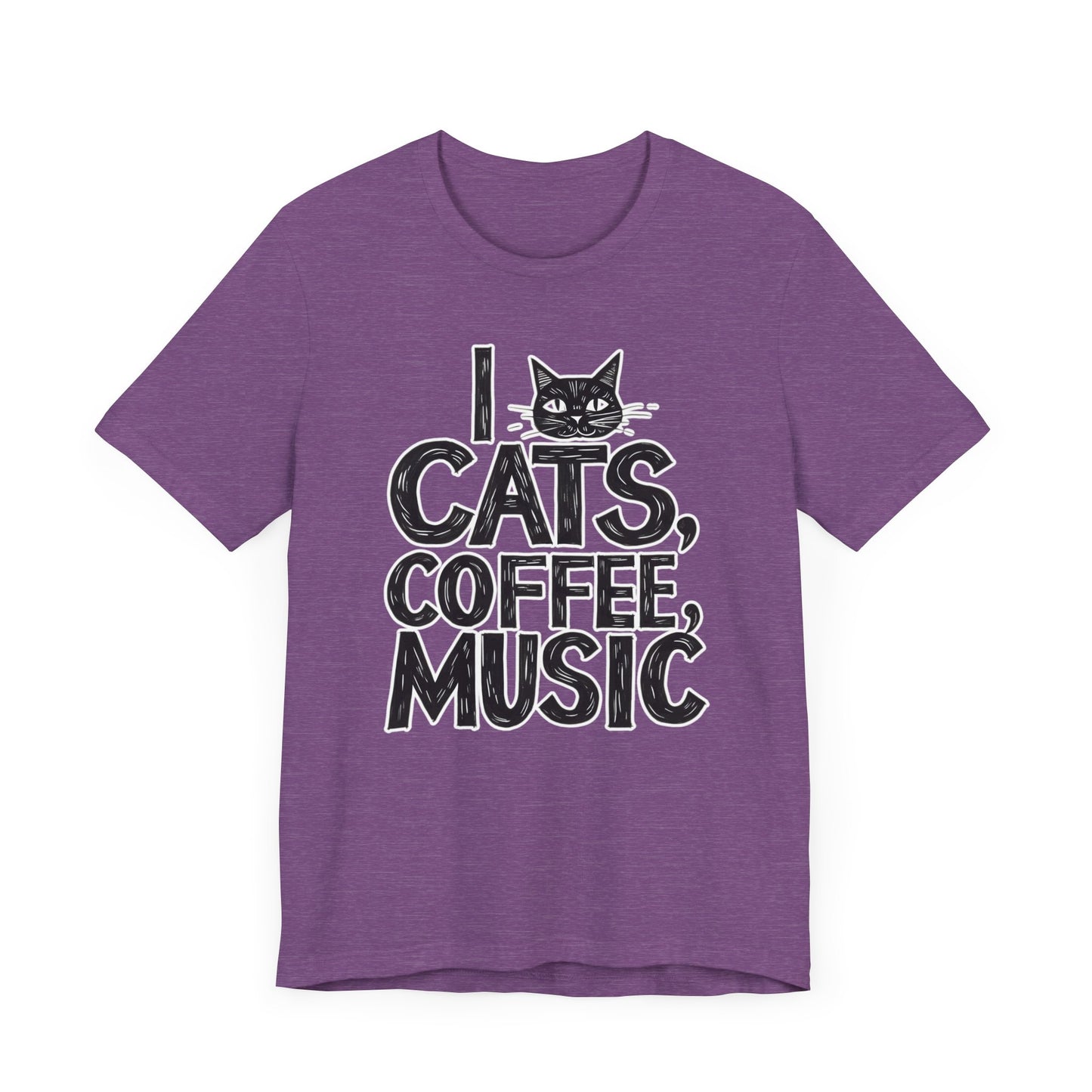 I love Cats, Coffee and Music T-Shirt
