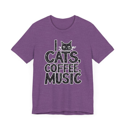I love Cats, Coffee and Music T-Shirt