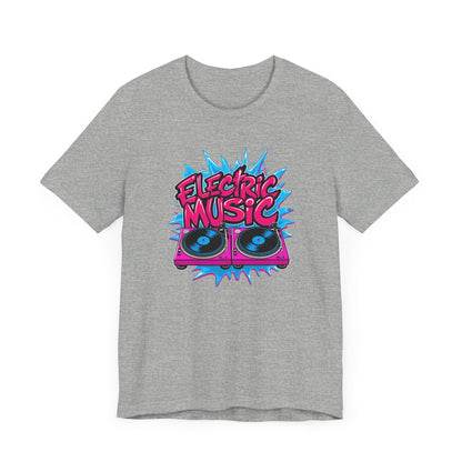Pink Electric Vinyl Record T-Shirt