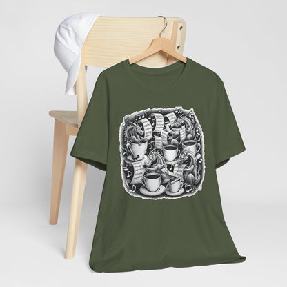Dragons and Coffee V T-Shirt