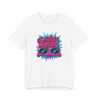 Pink Electric Vinyl Record T-Shirt