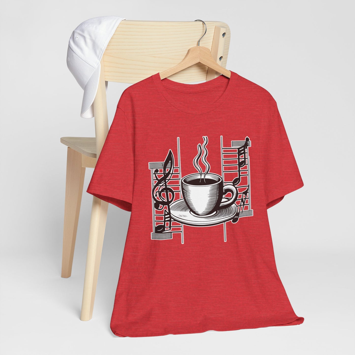 Coffee and Music Notes T-Shirt