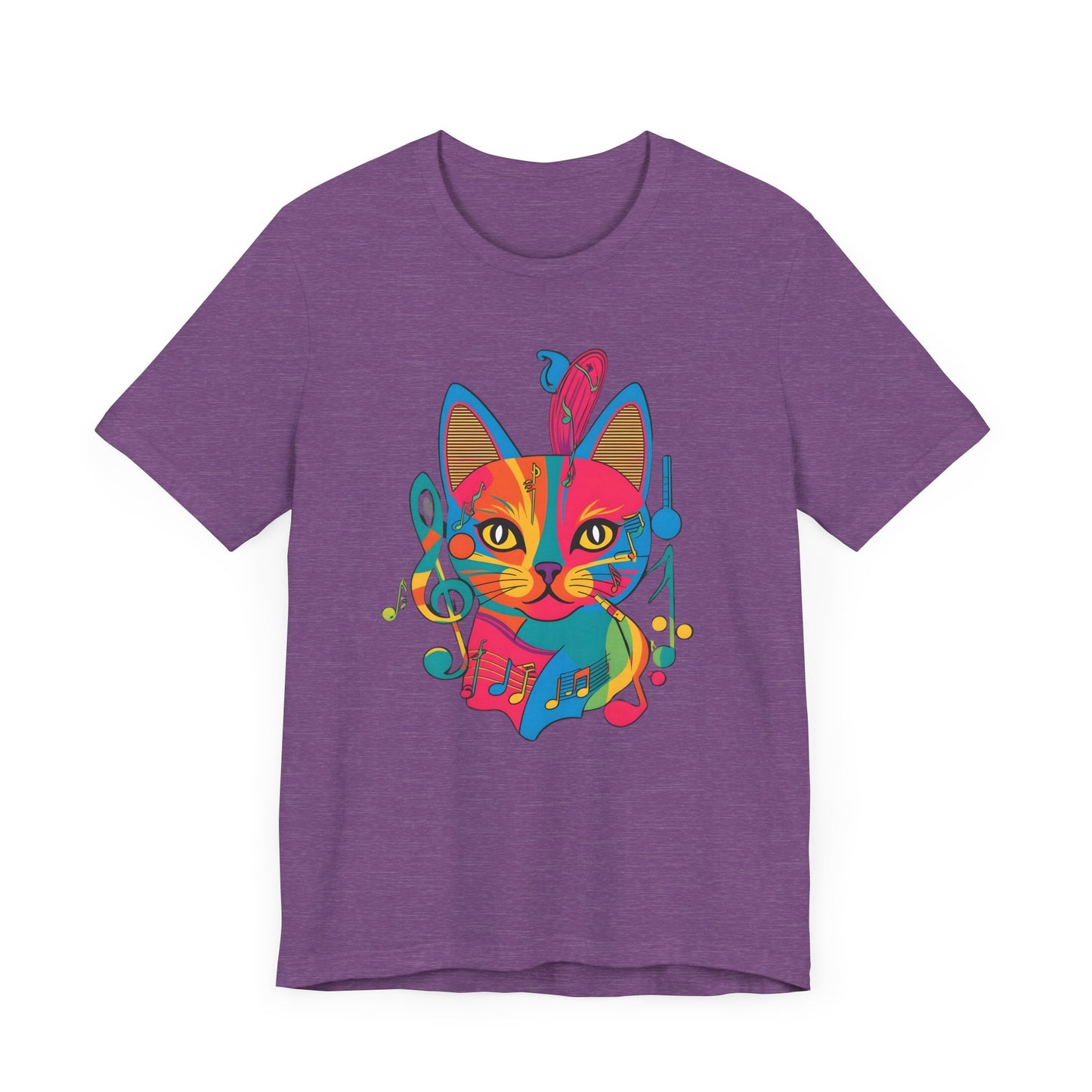 Colorful Cat V T-Shirt
