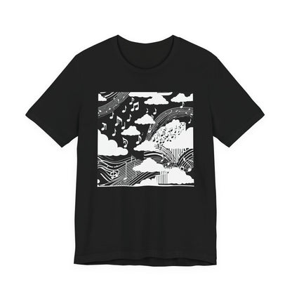 White Music Clouds T-Shirt