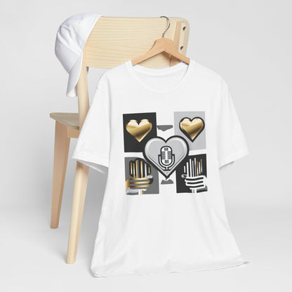 Gold Heart Kpop T-Shirt