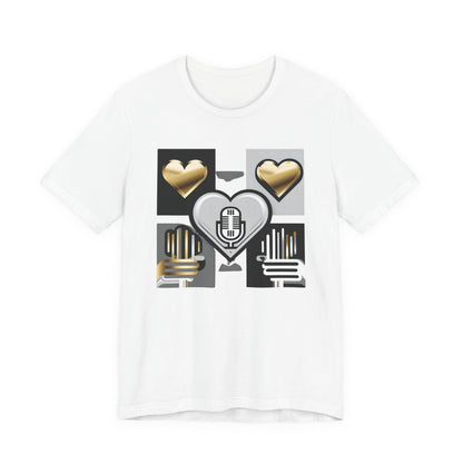 Gold Heart Kpop T-Shirt