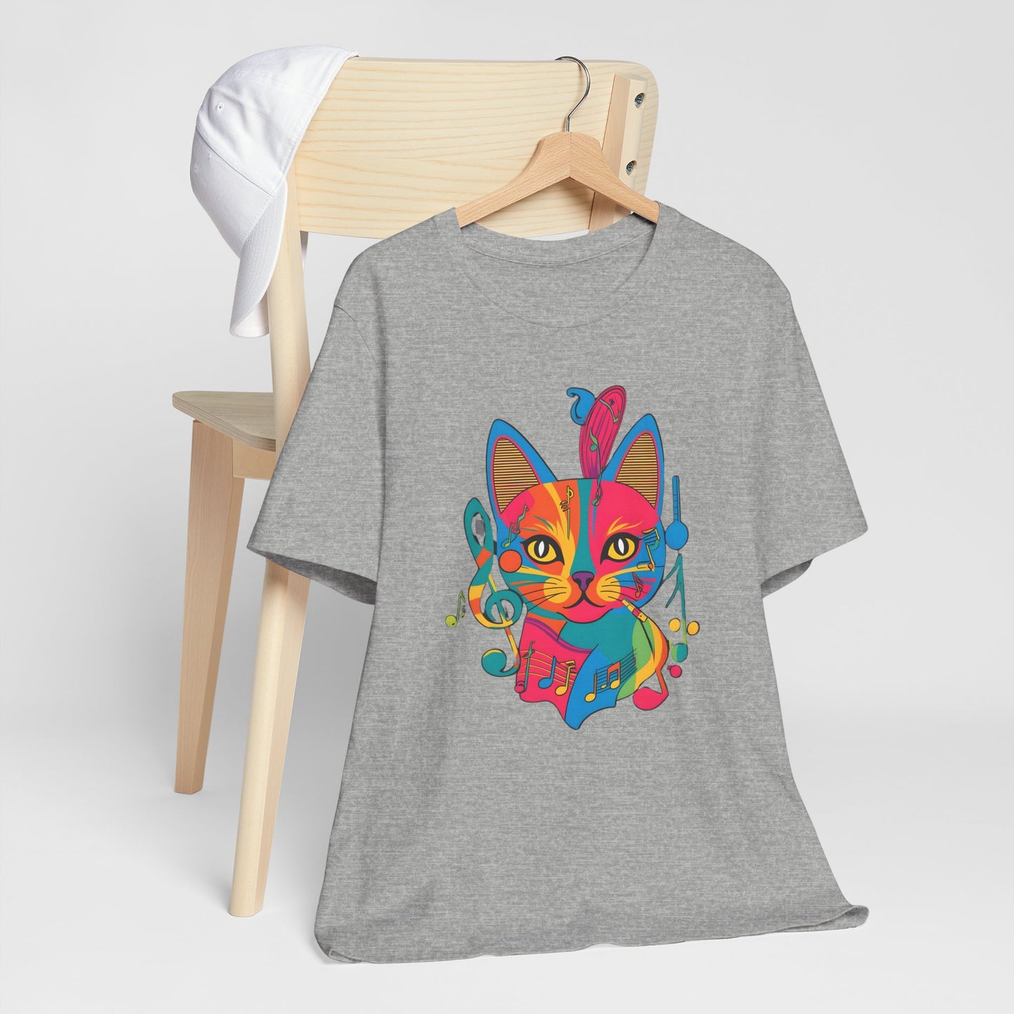 Colorful Cat V T-Shirt