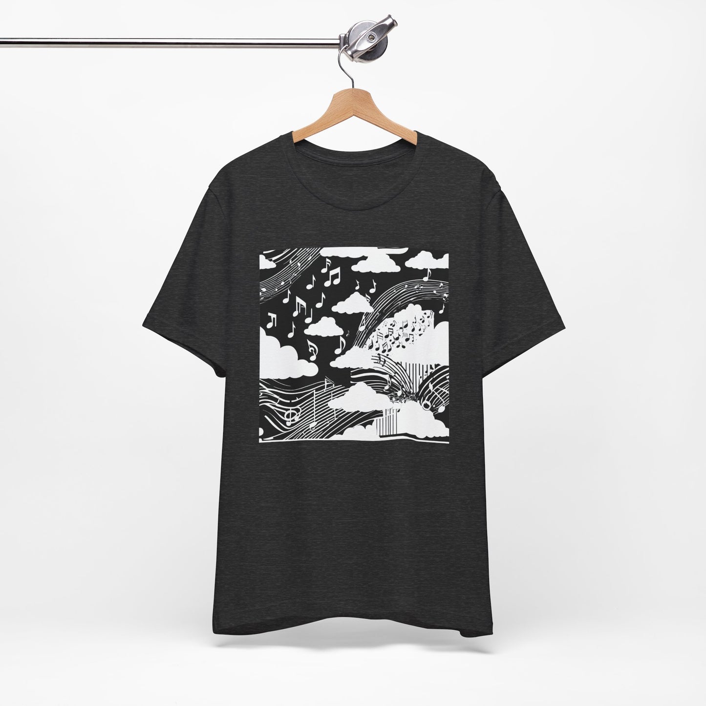 White Music Clouds T-Shirt