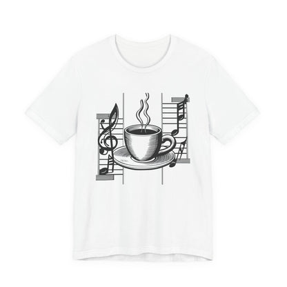 Coffee and Music Notes T-Shirt