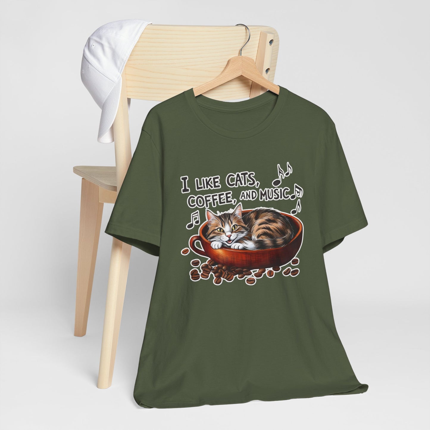 Coffee, Cats and Music IV T-Shirt