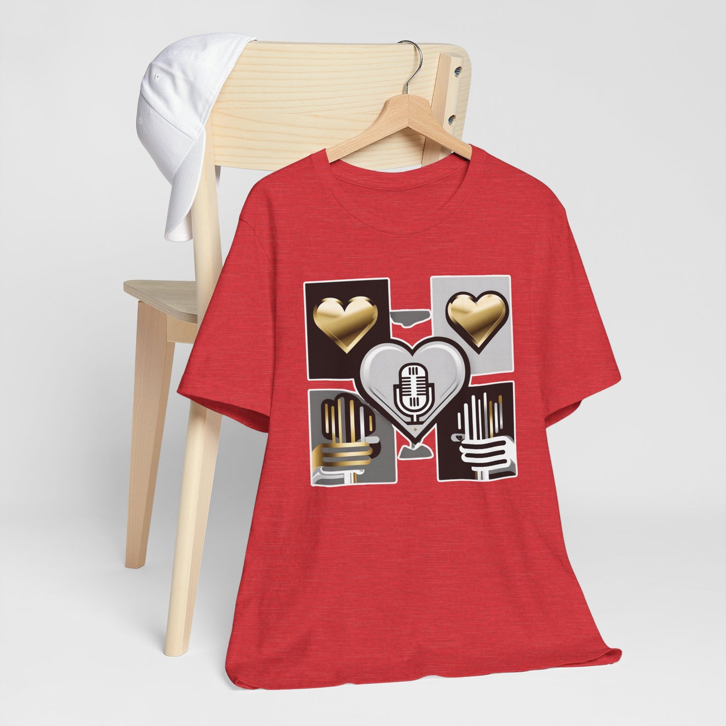 Gold Heart Kpop T-Shirt