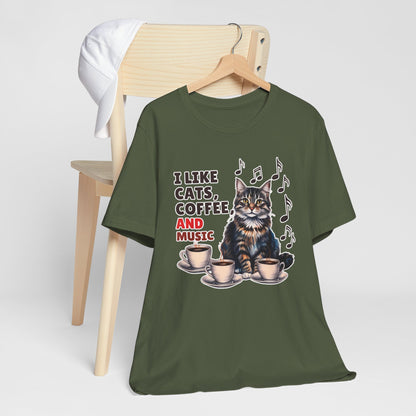 Coffee, Cats and Music II T-Shirt