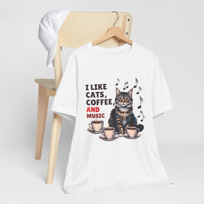 Coffee, Cats and Music II T-Shirt