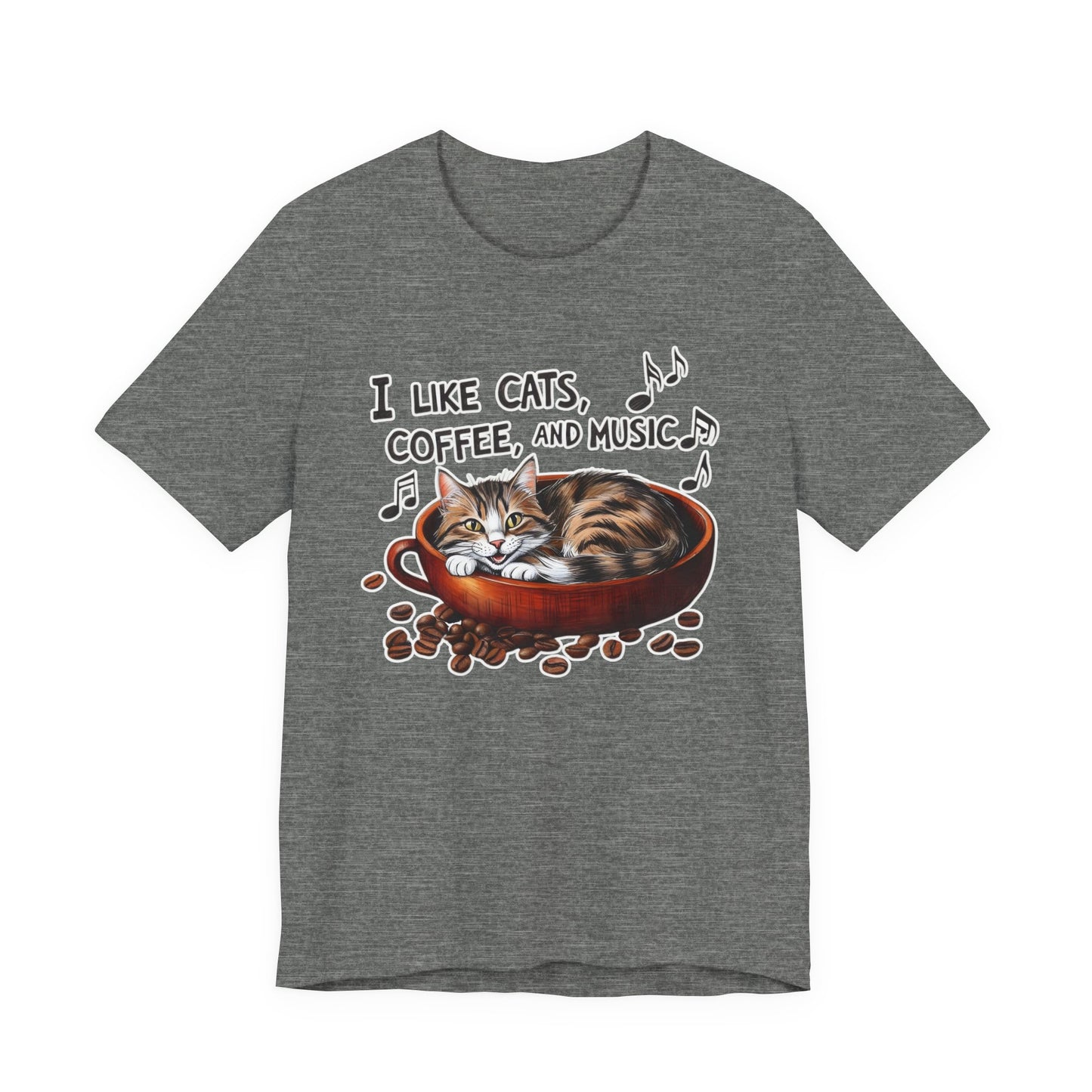 Coffee, Cats and Music IV T-Shirt