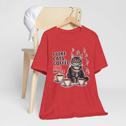 Coffee, Cats and Music II T-Shirt
