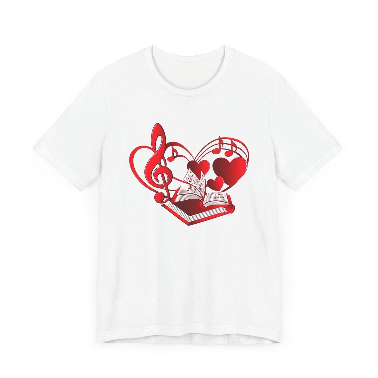 Heart, Music and Books T-Shirt