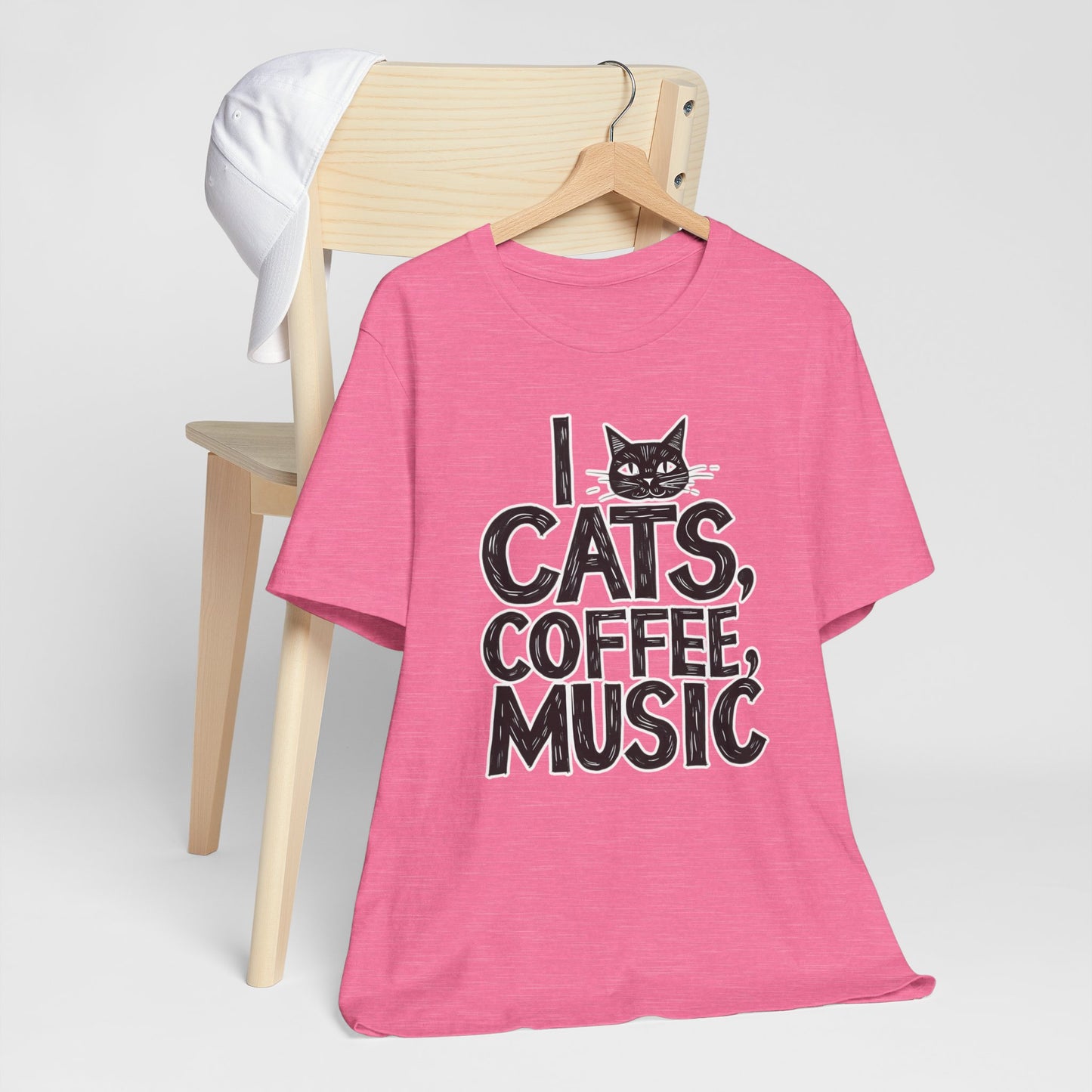I love Cats, Coffee and Music T-Shirt
