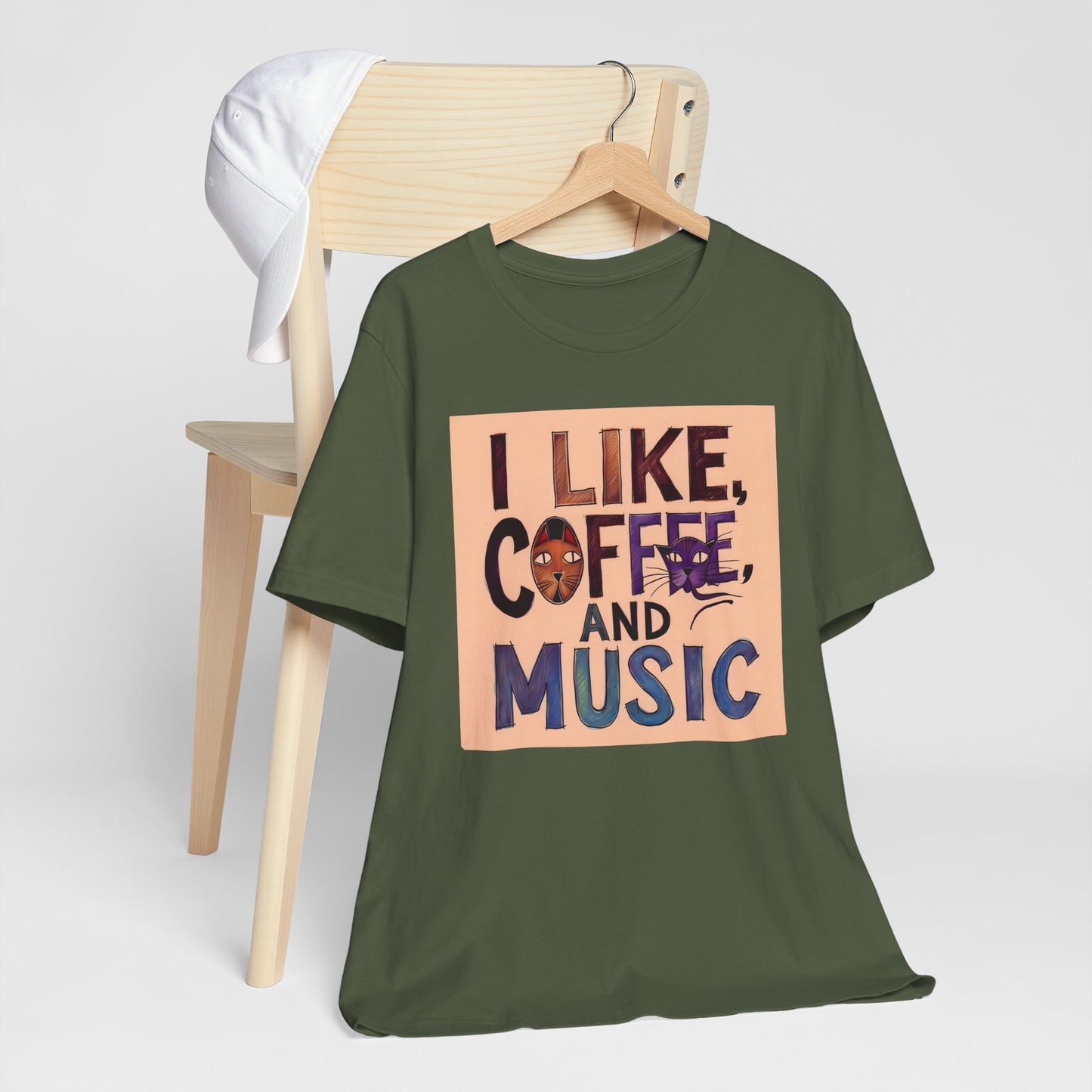 Coffee, Cats and Music VI T-Shirt
