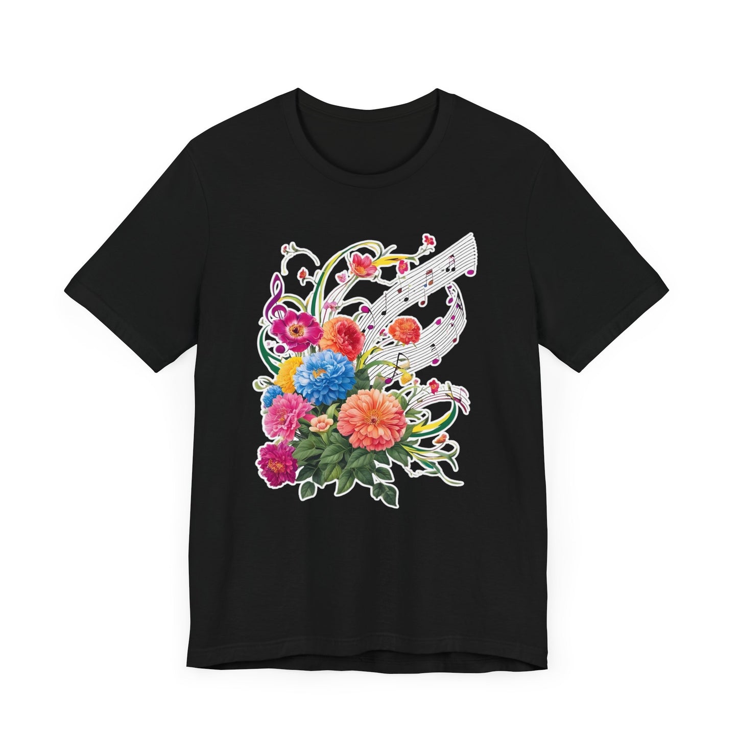 Flower and Music V T-Shirt
