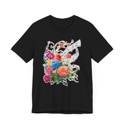 Flower and Music V T-Shirt