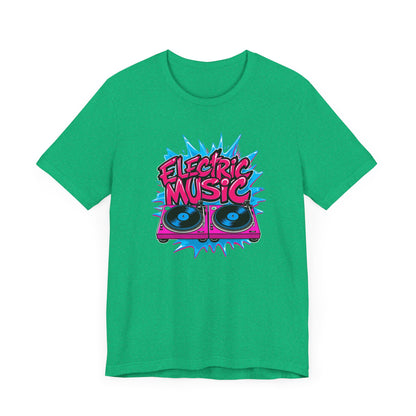 Pink Electric Vinyl Record T-Shirt